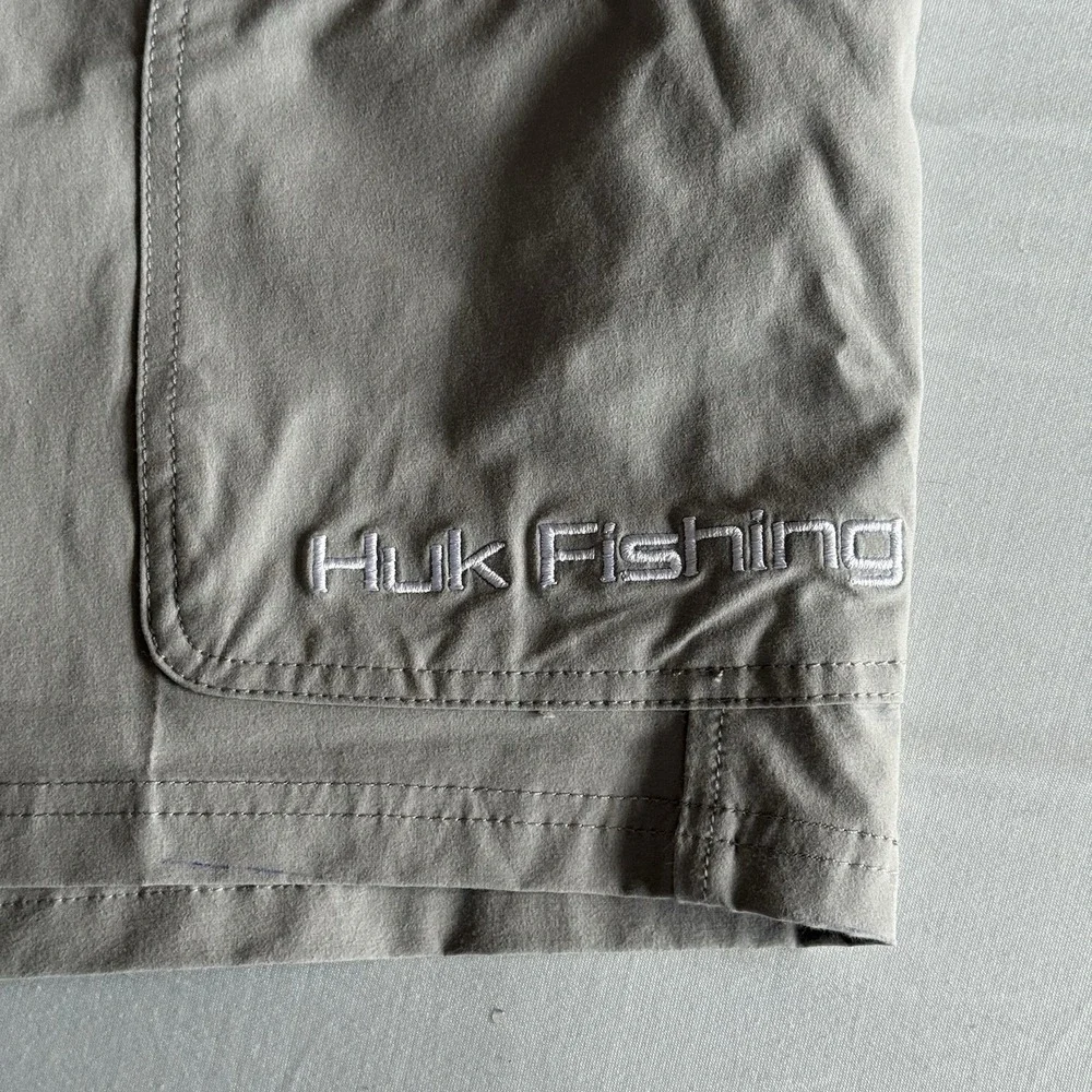 Huk‎ Next Level Shorts Gray Fishing Outdoor Cargo Nautical Performance Mens XXXL